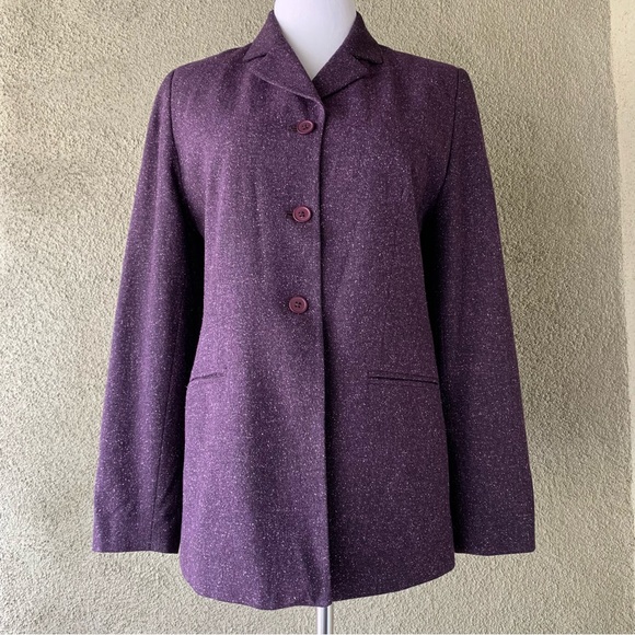 “Amanda Smith” Purple Heather Jacket size 8 - Picture 7 of 13